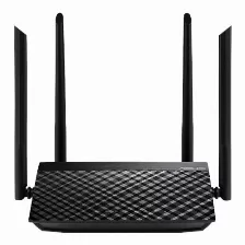 Router Asus Gigabit Rt-ac1200 V2, Doble Banda 2.4ghz 300mbps, 5ghz 867mbps, 4xlan, 4 Antenas